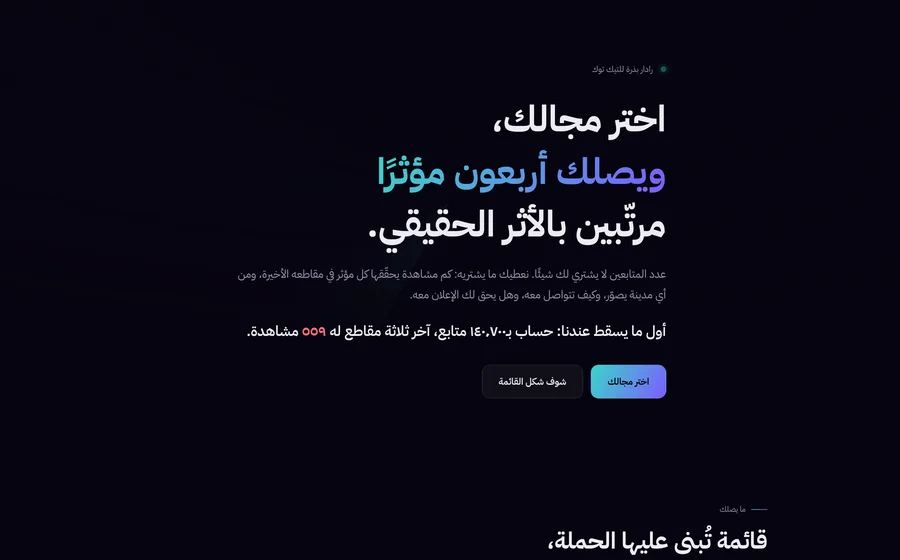 TikTok Radar